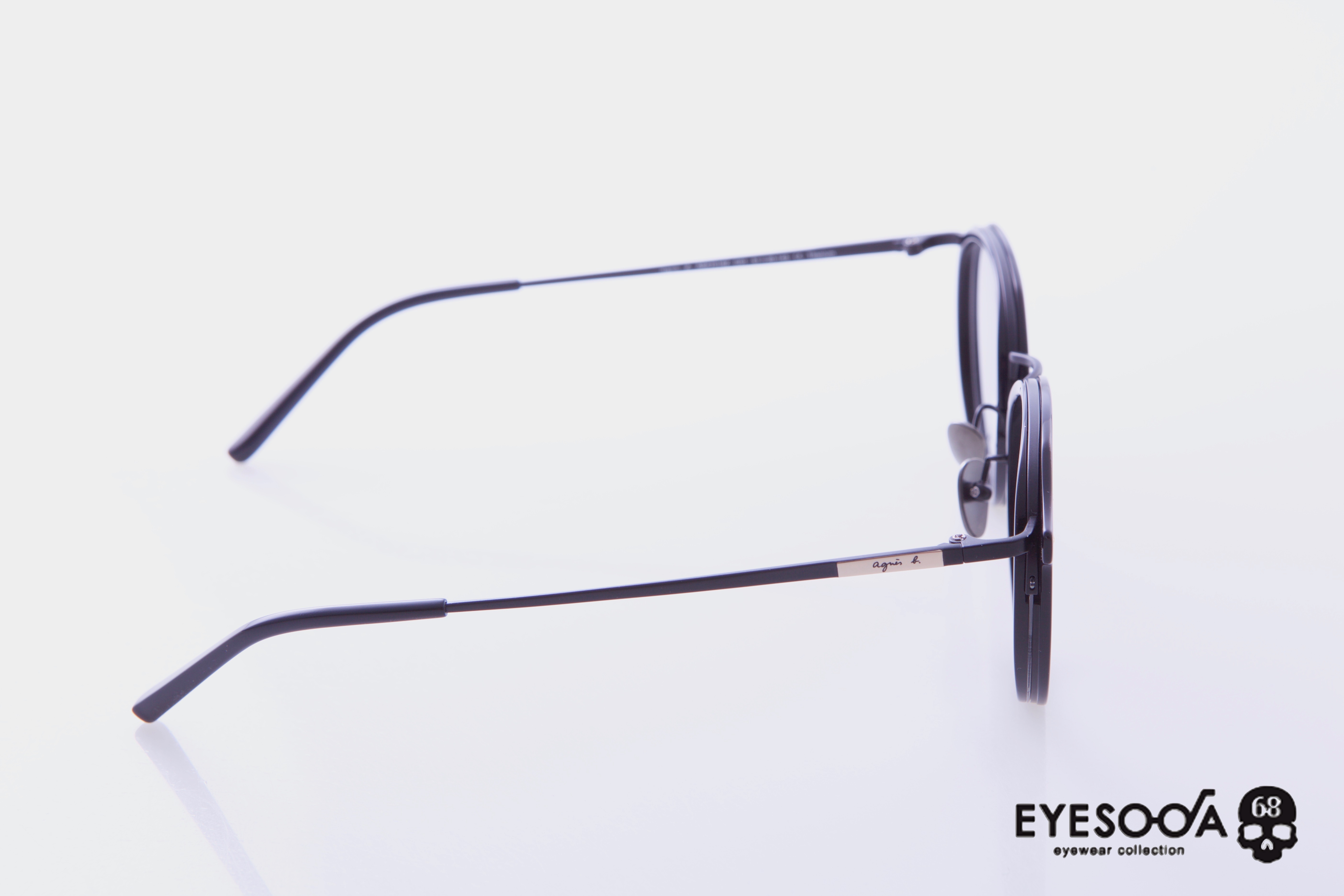 AGNES B. F3(47016ZC0151黑) 仁愛眼鏡 Howard Eyewear