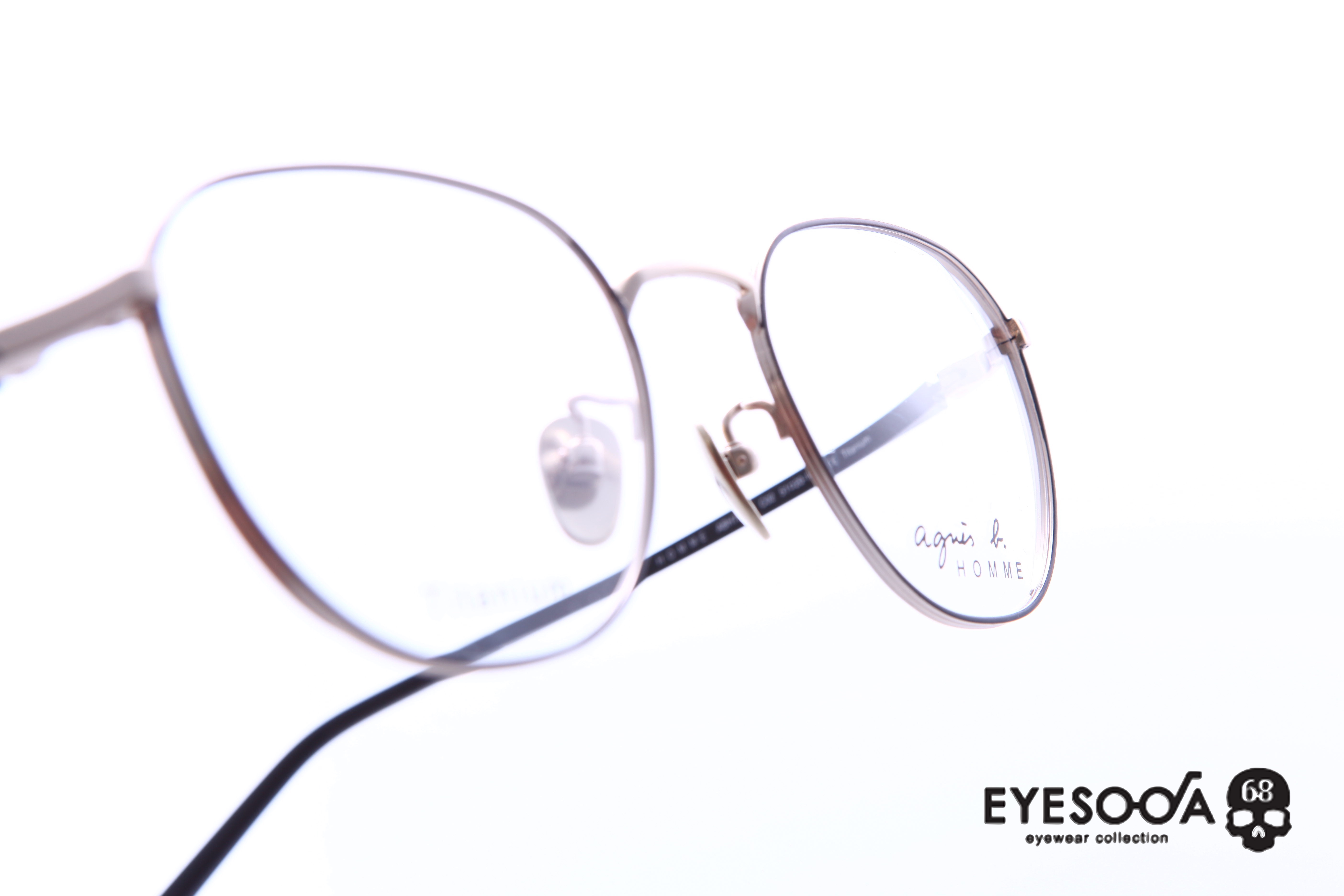 AGNES B. F3(H75028C0251金) 仁愛眼鏡 Howard Eyewear