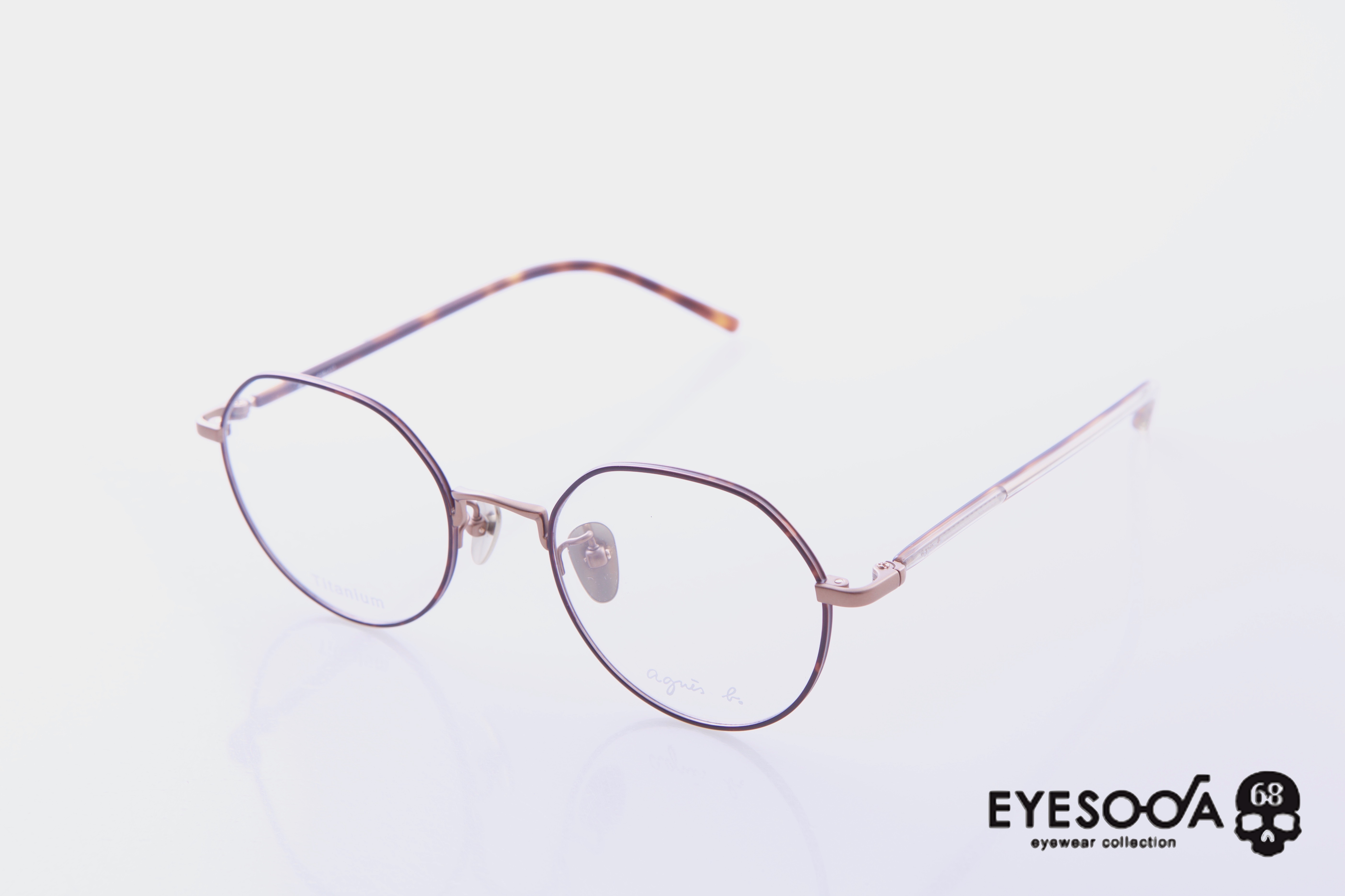 AGNES B. F3(70065C0250琥珀) 仁愛眼鏡 Howard Eyewear